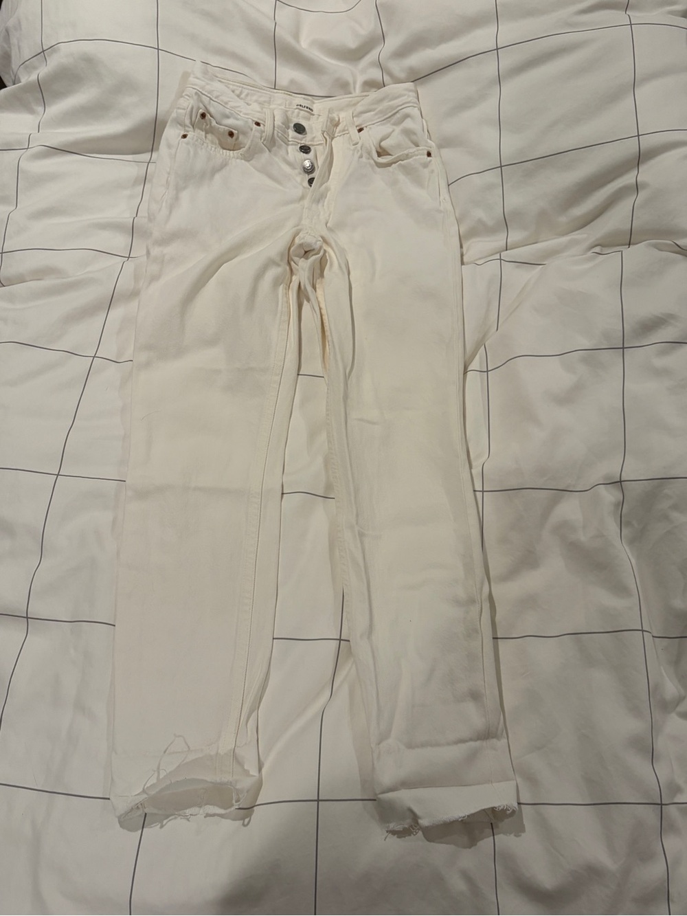 GRLFRND White Karolina Jeans